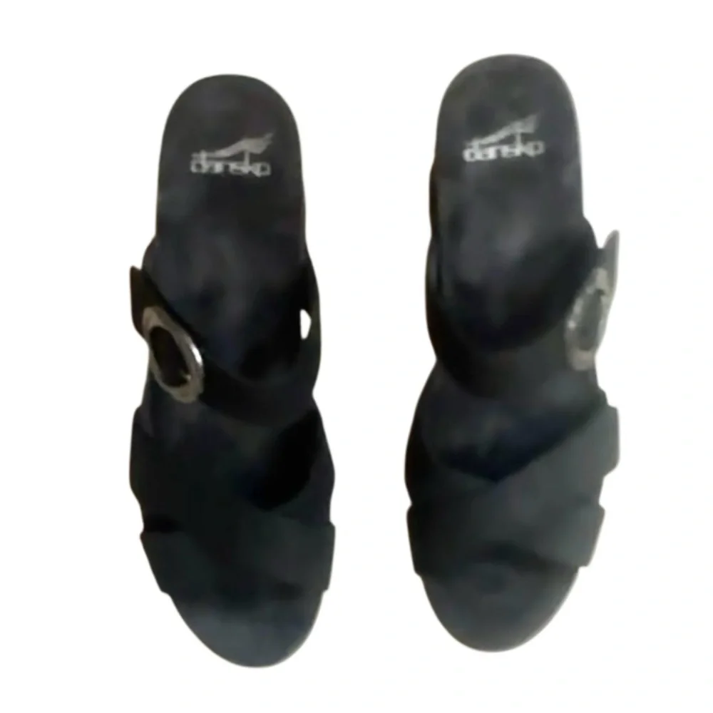 DANSKO SUSIE BLACK wedges women’s sandals size 41 11 - Picture 13 of 17